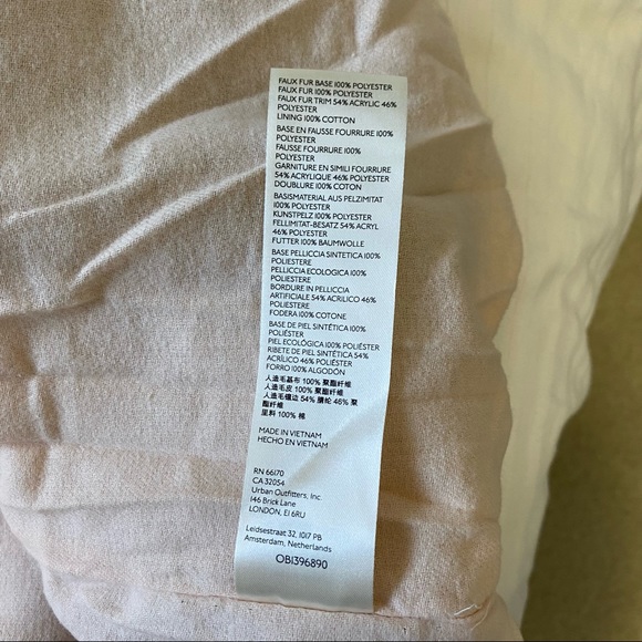 Anthropologie Pilcro Colorblocked Sherpa Teddy Coat  “Mixed Fur” Large - Picture 10 of 15